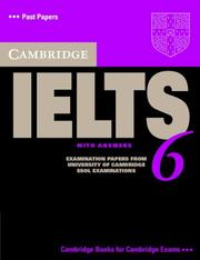 Cambridge Practice Tests for IELTS with answers vol.6