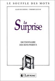 La surprise: dictionnaire des sens perdus