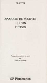 Apologie de Socrate ; Criton / Platon