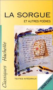 La Sorgue : et autres poèmes / René Char