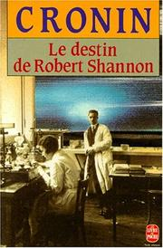 Le Destin de Robert Shannon / Archibald Joseph Cronin