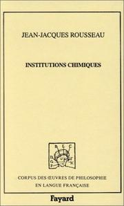 Institutions chimiques (1747)