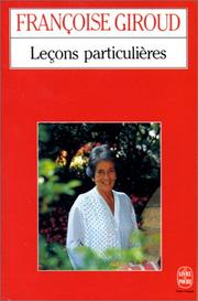 Leçons particulières / Françoise Giroud
