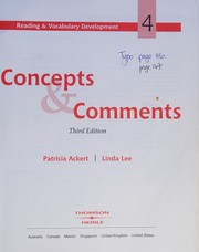 Reading and Vocabulary Development 4 : Concepts and Comments