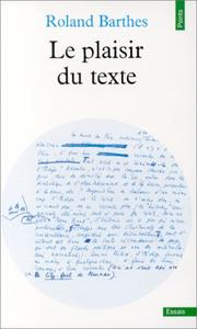 Le Plaisir du texte / Roland Barthes