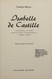 Isabelle de Castille : journal d'une princesse espagnole, 1466-1469