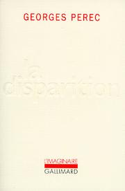 La Disparition / Georges Perec