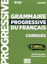 Grammaire progressive du français : corrigés