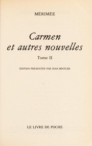 Carmen et autres nouvelles / Prosper Mérimée ; éd. Jean Mistler