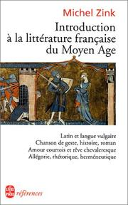 Introduction à la littérature française du Moyen-âge