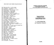 Tristes tropiques / Claude Lévi-Strauss