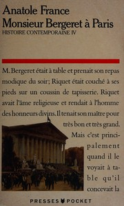 Monsieur Bergeret à Paris / Anatole France