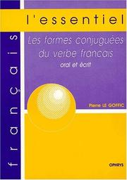 Les formes conjuguées du verbe français, oral et écrit